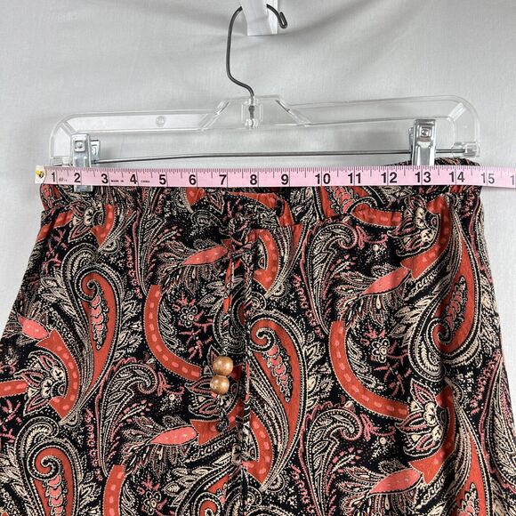 Miss Me Boho Paisley Wide Leg Pants Womens Stretch Size Small - Picture 9 of 12
